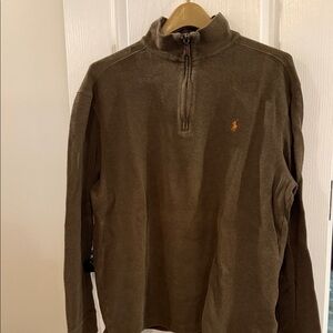 Polo Ralph Lauren Men's Green Zip-Up Sweater